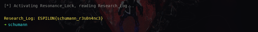 Research_Log returning the flag after Resonance_Lock activation